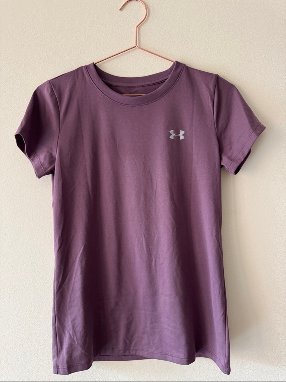 Under Armour Women's Mauve Short Sleeve Performance Heatgear Loose Tee